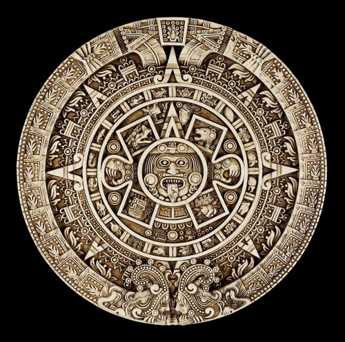 Rilievo parete aztechi - parete,