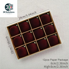 12 Pz/Scatola Velluto Palla Di