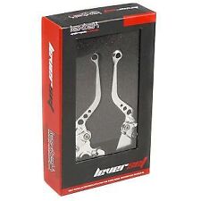 Leve freno e frizione CNC Lextek corte argento per BMW F800 - F700 - FF650 GS