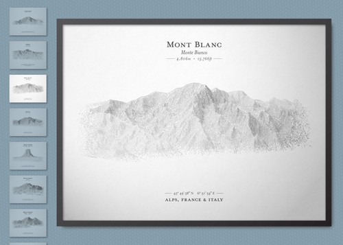 Poster schizzo mont - poster, /