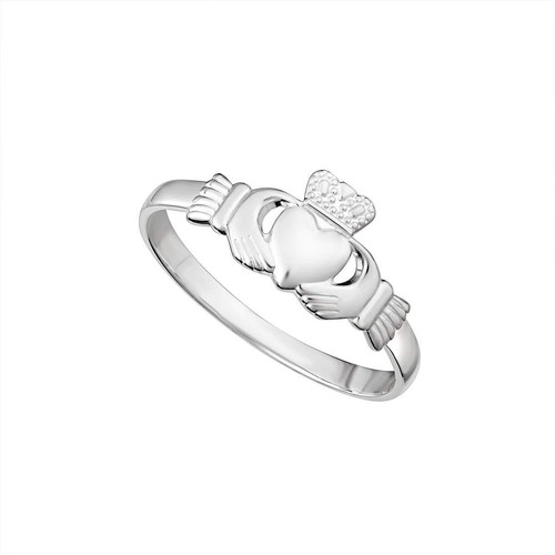 Light sterling silver claddagh - light,