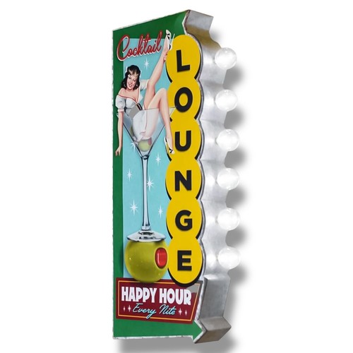 Insegna led tendone cocktail - insegna,