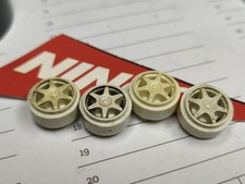 4 CERCHI PLASTICA BIANCHI NINCO 16*8.25 SLOT 1/32