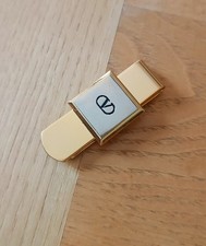 Ferma banconote Valentino in metallo dorato | Fermasoldi  Vintage, usato.