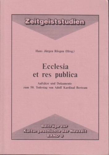 Ecclesia res publica - res,