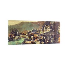 Quadro vetro 100x40cm ponte - su,