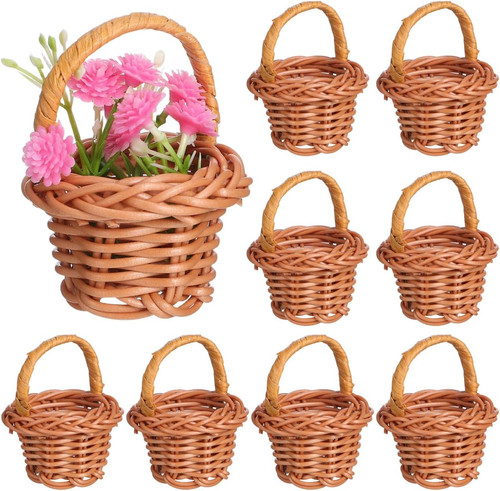 Mini cestini vimini pezzi - cestini, vimini,
