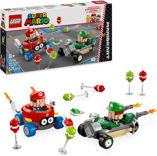 Lego 72034 mario kart - mario, baby
