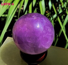 ► ENORME SFERA DI QUARZO AMETISTA CM 6.05 - AMETHYST SPHERE QUALITA' AAAA+ ◄