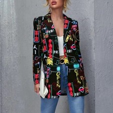 Donna Giacca Blazer Colorato S