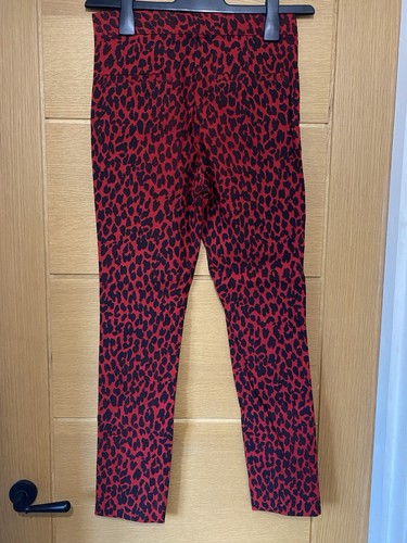 Pantalone skinny zara rosso - pantalone,