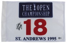 Spilla John Daly autentica firmata Open Championship bandiera autografata BAS