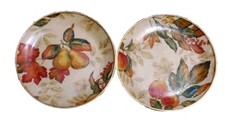 2 piatti rotondi decoupage 10"
