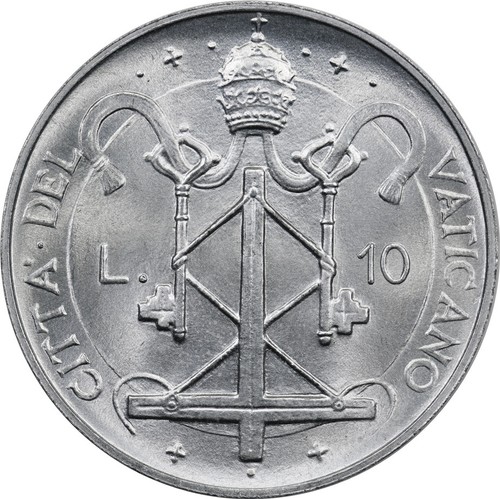 Città del vaticano 10 - città, lire