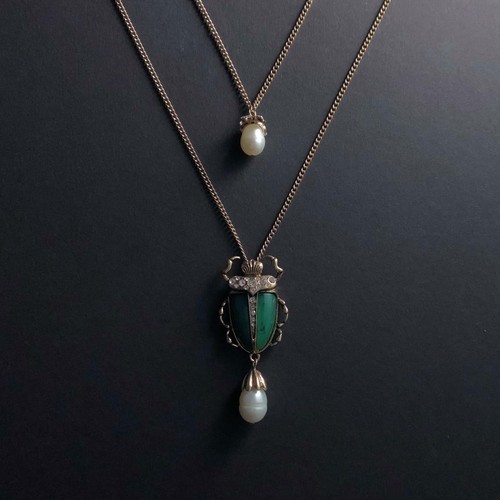 Collana ciondolo scarabeo - ciondolo,