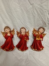 Angelo Decorativo cm 12h Angioletti Idea Regalo Natale Presepe In Terra Cotta