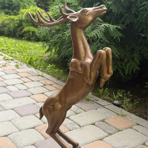 Scultura gazzella cervo - , bronzo