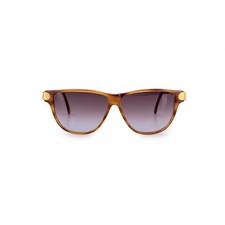 Occhiali da sole vintage Fendi by Lozza in acetato marrone chiaro FV 70 55/10...
