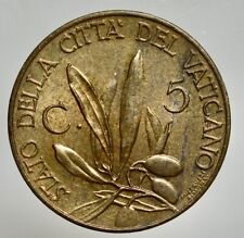 VATICANO - PIO XI 1929-1938 -AE/ 5 CENTESIMI 1941 Roma  FDC   RARISSIMA !