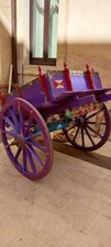 carretto siciliano misura grande da traino con cavallo o asino , originale 