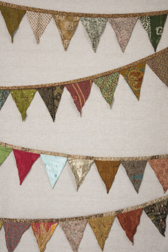 Pezzi bandiere sari bunting - 5,