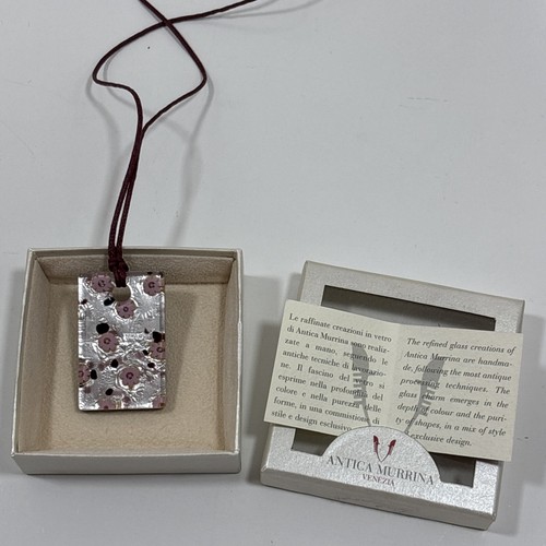 Collana con ciondolo vetro - collana,