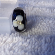 vtg Trollbeads sterling black