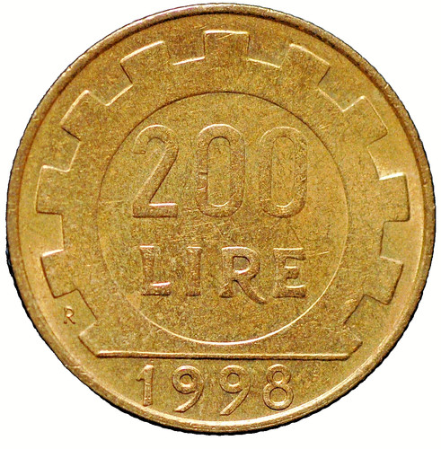 Italy 200 lire 1998 - lire, 105