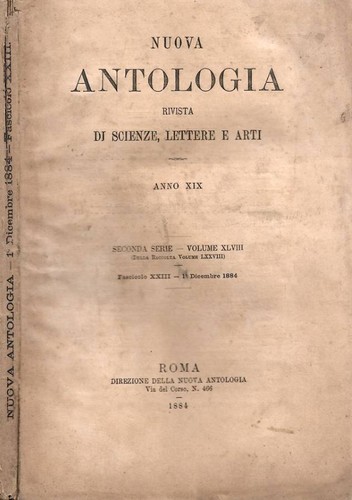 Nuova antologia rivista di - antologia.,