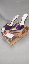 Mule vernice viola tacco - in,