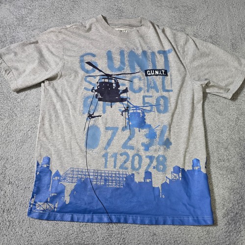 Shirt uomo unit l grigia - g-unit,