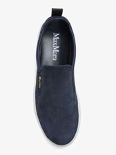 MAX MARA Sneaker donna Tia slip-on pelle scamosciata logo IT 39 colore ultramarino
