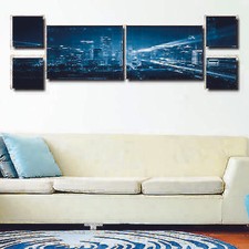 QUADRO MODERNO TELA 5 PZ 150X90 ARREDO CASA NEBULOSA STELLE UNIVERSO STARS