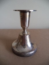 Portacandele Ceson 830 Silver Goteborg Sweden stile Art Deco 9,5 cm argento