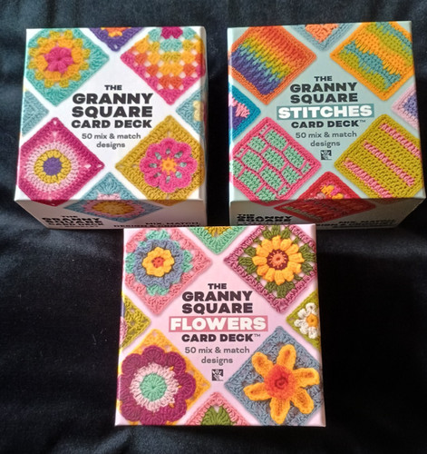 Granny square card - square,