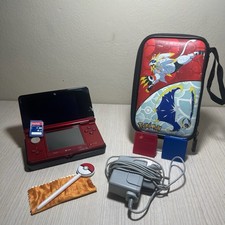 Nintendo 3DS Rossa Completa di Custodia - Base di ricarica- pennino OTTIMA