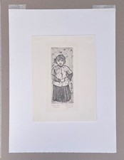 Incisione ritratto ragazza - di,
