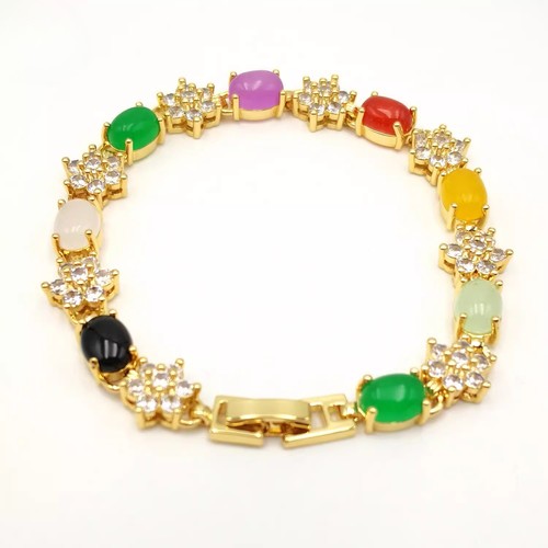 Bracciale perline giada - bracciale,