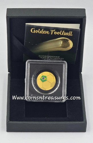 Moneta oro 999 brasile calcio - moneta,