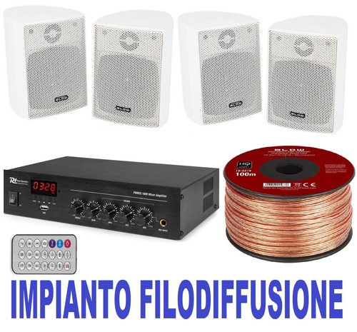 Impianto filodiffusione audio - impianto,