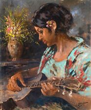 VINCENZO LARICCHIA - RAGAZZA CHE SUONA LA CHITARRA - MAGNIFICO