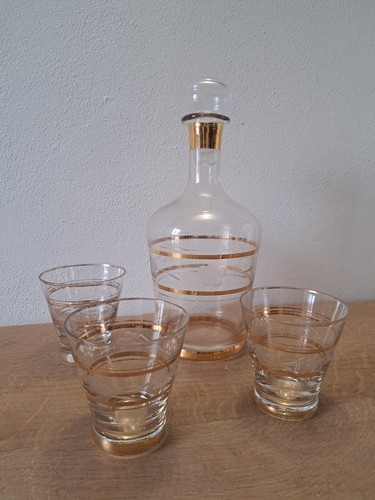 Set liquore vetro oro - liquore, anni