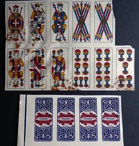 Vecchie carte gioco - carte,
