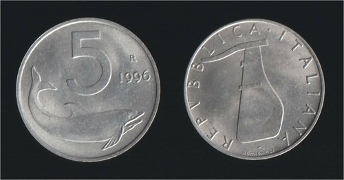Lire 1996 delfino timone - lire,