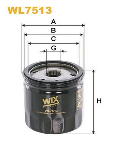 Wl7513 filtro olio - wl7513,