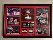 WWE Plaque autographed rope Brock Lesnar end Undertaker streak Wrestlemania 30