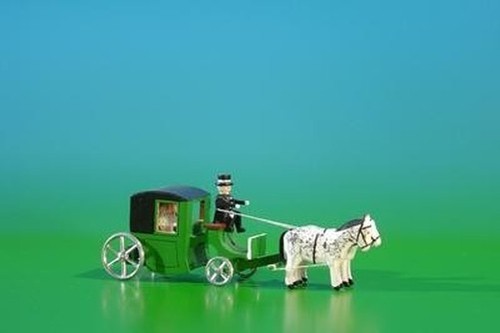 Miniatura carrozza nuziale - carrozza,