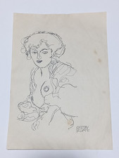 Gustav klimt disegno carta - su,