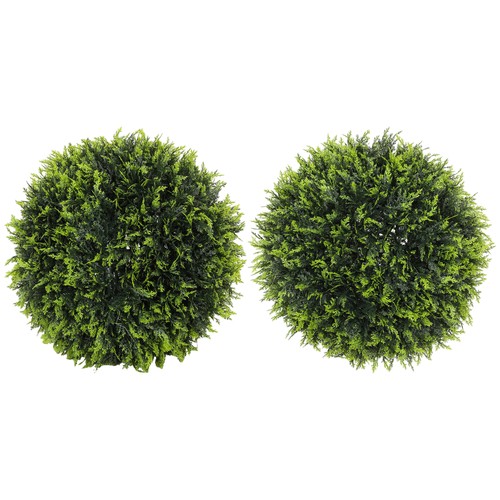 Homcom set piante finte - 2, a