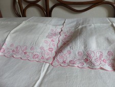 lenzuola matrimoniali ricamate